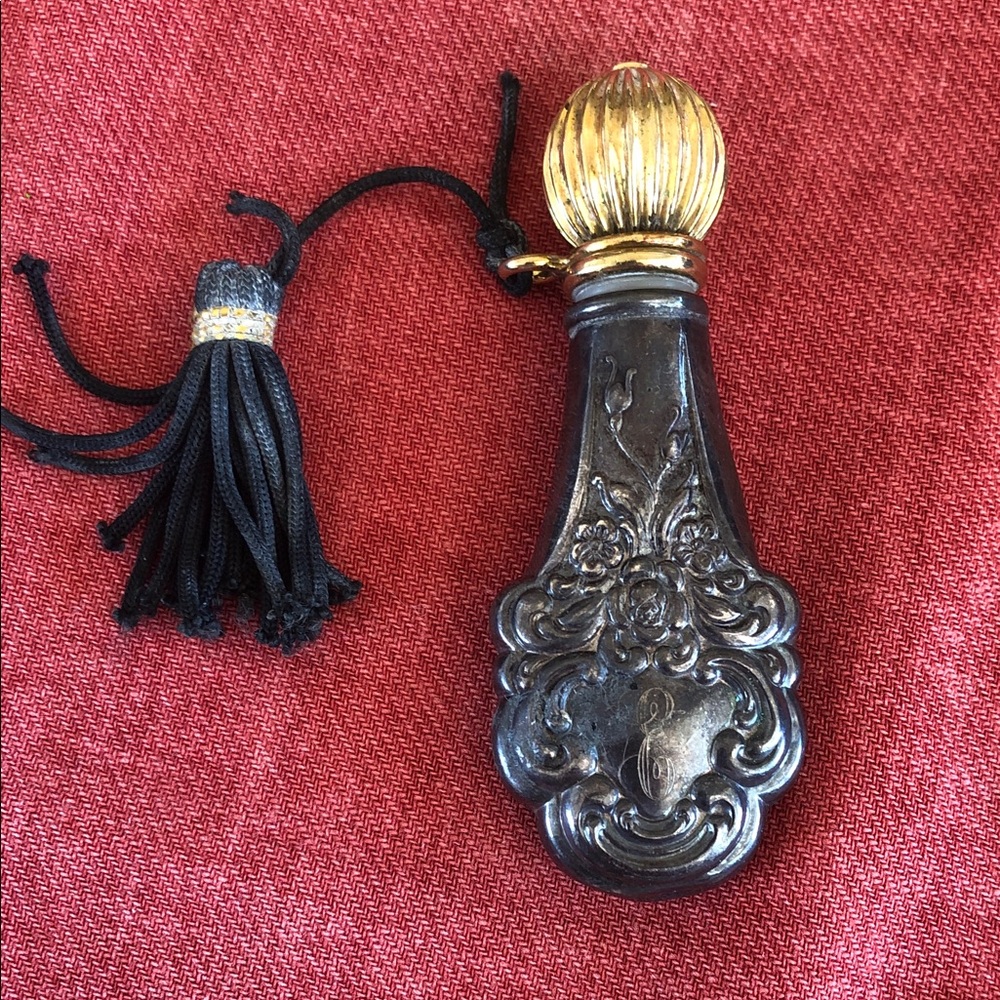 Vintage Towle sterling  tassel perfume parfum bottle